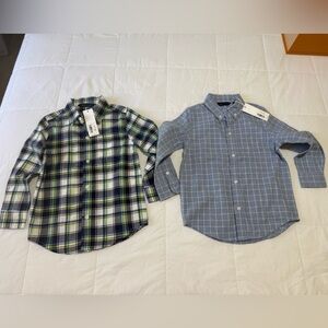 Janie and Jack  set of 2 Plaid Shirts